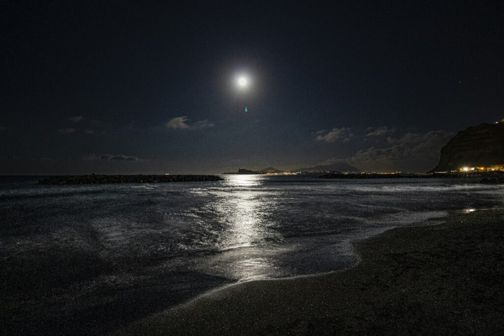 Sea at night