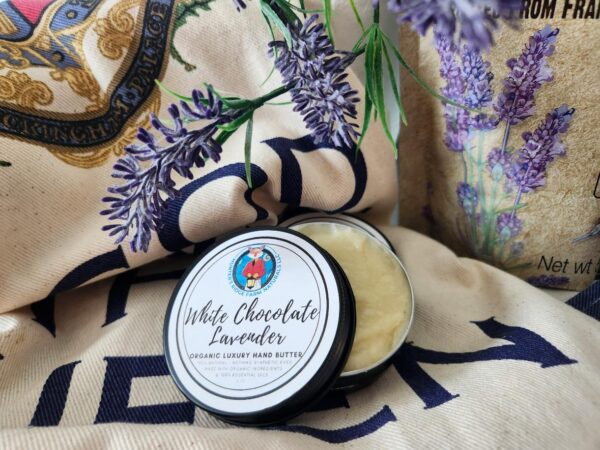 Organic White Chocolate-Lavender Hand Butter pic